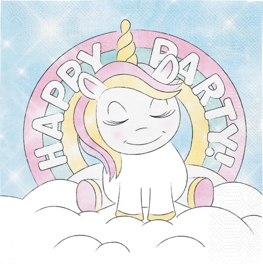 Servietter Unicorn 20 pakning Servietter Unicorn 20 pakning