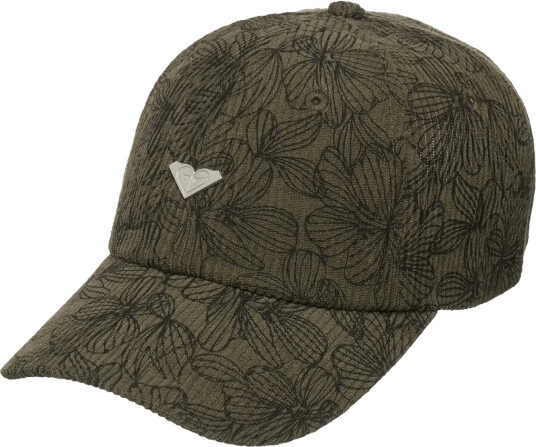Roxy Glow Tides Printed Cord Cap   Khaki green   ONE SIZE
