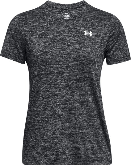 Under Armour Tech Short Sleeve - Twist treningstrøye dame BLACK