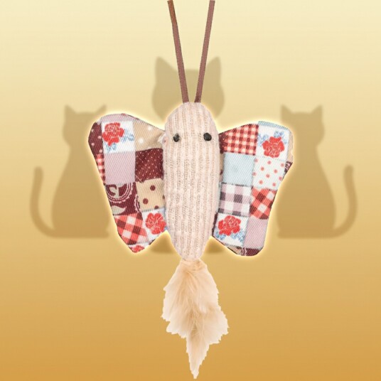 Flamingo Katteleke Butterfly Catnip