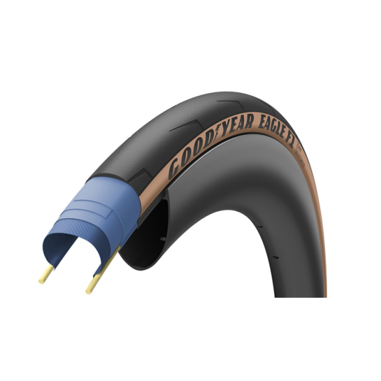 Goodyear Eagle F1 700 x 25c Tubeless Tan Skinwall Goodyear Eagle F1 700 x 25c Tubeless Tan Skinwall