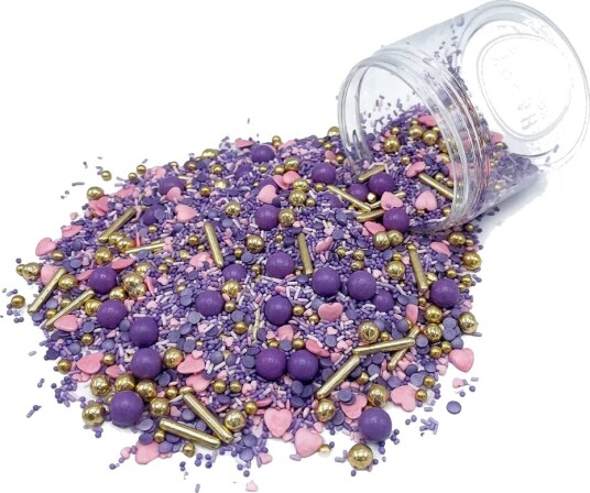 Happy Sprinkles Strøsselmiks Purple Wedding 90g | Slikkepott.No Happy Sprinkles Strøsselmiks Purple Wedding 90g | Slikkepott.No