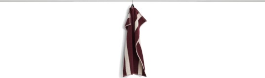 Stripe Towel 40x60 cm Burgundy