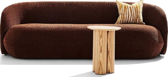 Jotex Sofa 3seter Polyester/Teddy/Kryssfiner/Polyeterskum Brune Bloom 1663845040