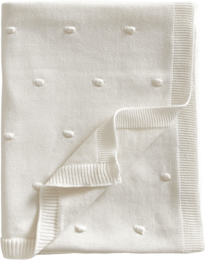 Jack o Juno Bubble strikket babyteppe 80x100 cm Pearl Jack o Juno Bubble strikket babyteppe 80x100 cm Pearl