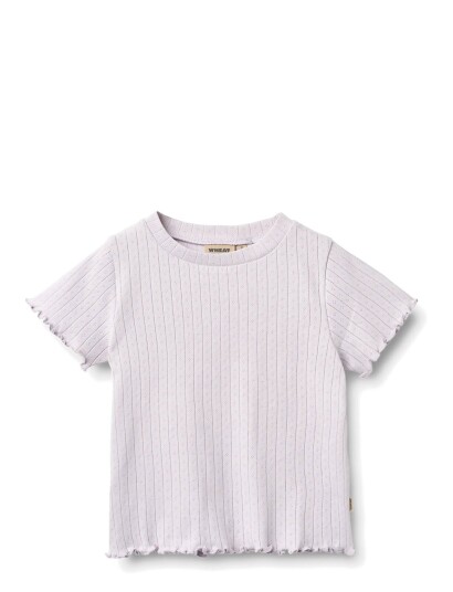 Wheat Rib T Shirt S/S Irene Purple 122 Wheat Rib T Shirt S/S Irene Purple 122