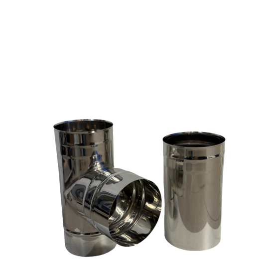 Peis Og Pipefag As O150 T stykke Med 300mm Stusskopling. For Norge