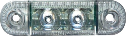 Secorüt Posisjonsmarkeringslampe Side 12 V / 24 V Hvitt Klart Glass