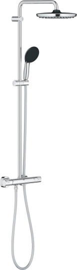 Grohe Vitalio Start Dusjsystem Ø250 mm, Med termostat, Krom Grohe Vitalio Start Dusjsystem Ø250 mm, Med termostat, Krom