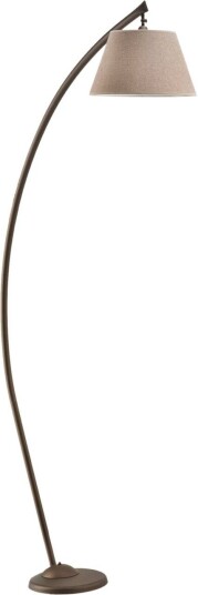ONLI Sinea gulvlampe brun/sand høyde 110 cm jern tekstil