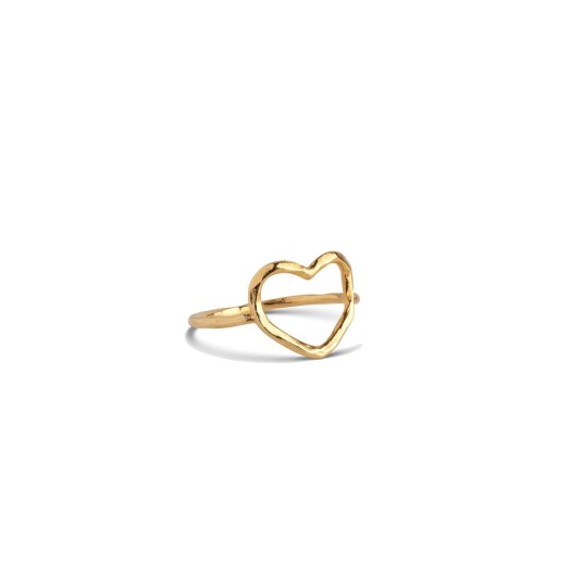 Enamel Copenhagen Organic Heart Ring Gullfarge 61.0 Eurosize