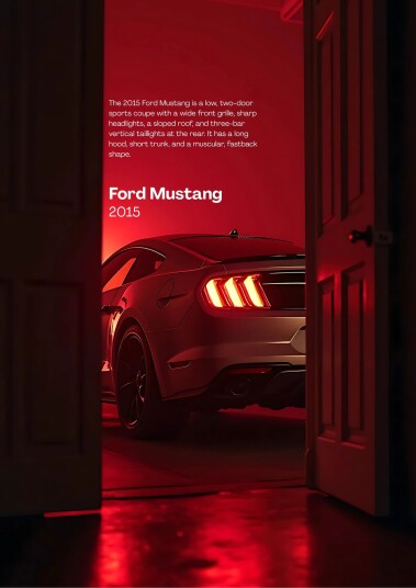 Plakat Ford Mustang 2015