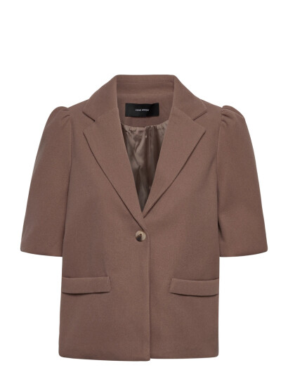 Vero Moda Vmloris 2/4 Short Jacket Wvn Exp - Brown - XS Vero Moda Vmloris 2/4 Short Jacket Wvn Exp - Brown - XS