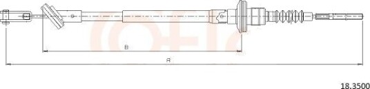 Clutchkabel COFLE 18.3500 Clutchkabel COFLE 18.3500