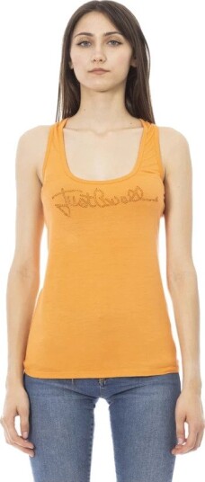 Just Cavalli Dame Topper Oransje XL, Just Cavalli Dame Topper Oransje XL,