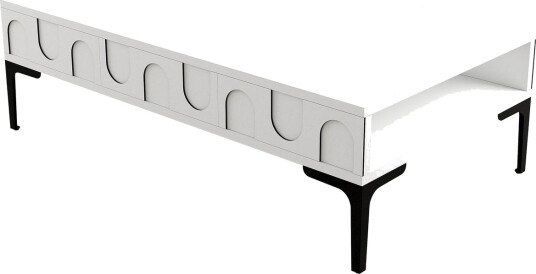 Hazim Sofabord 105 cm - Hvit/Svart