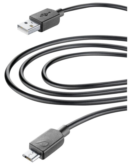 CellularLine ladekabel USB-A til Micro-USB 3m - Svart