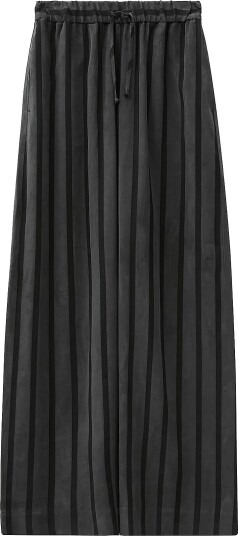 A Part Of The Art Vacant Pants Wide Stripe Black XL