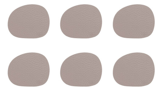 Aida  Raw buffalo underlag 12,2x10 cm 6 stk dusty rose
