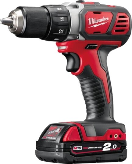 Milwaukee M18 BDD-202C Borskrutrekker med batteri og lader Maskiner