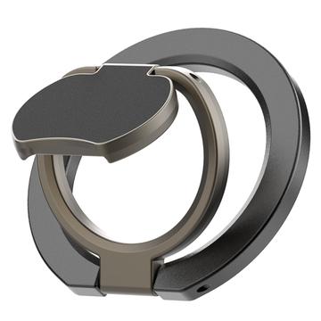 Trippel sammenleggbar MagSafe ring med stativ for telefon Svart Trippel sammenleggbar MagSafe ring med stativ for telefon Svart