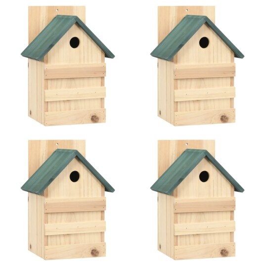 Fuglehus 4 Stk 23X19X33 cm Gran Fuglehus 4 Stk 23X19X33 cm Gran