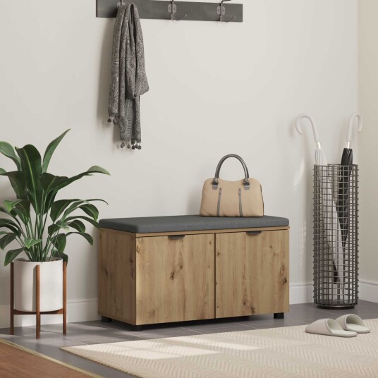 vidaXL Gangbenk Artisan Eik 80 x 38 x 46 cm vidaXL Gangbenk Artisan Eik 80 x 38 x 46 cm