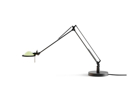 Luceplan Berenice Bordlampe 45x45 Sage Green Glass/Svart