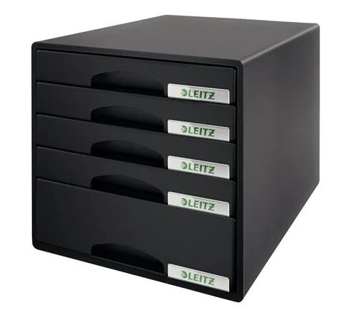 Leitz Skuffkabinett Plus 5 skuffer Sort