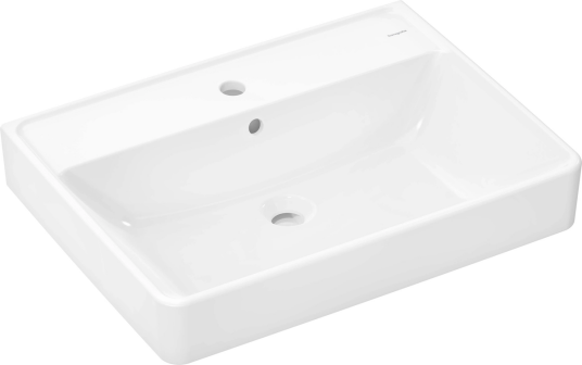Hansgrohe Xanuia Q Vegghengt Servant 65x48 cm m/1 bl.hull m/ol Hvit m/SC Hansgrohe Xanuia Q Vegghengt Servant 65x48 cm m/1 bl.hull m/ol Hvit m/SC