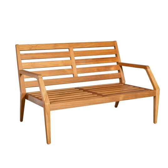 Stockamöllan Gunnaröd 2 seters sofa Teak med beige pute Inkl. puter Natur