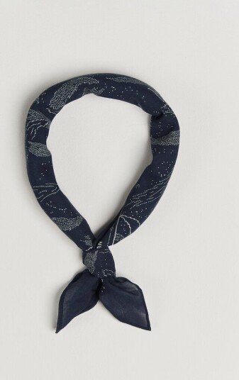 Nudie Jeans Ingrid Printed Bandana Blue
