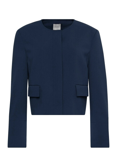 Calvin Klein Eu Stretch Crepe Lady Jacket Navy 40 Calvin Klein Eu Stretch Crepe Lady Jacket Navy 40