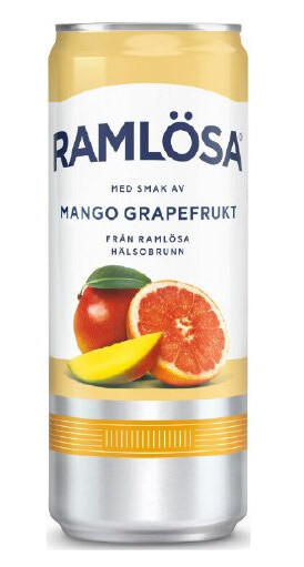 Ramlösa Mango Grapefrukt 33cl Ramlösa Mango Grapefrukt 33cl