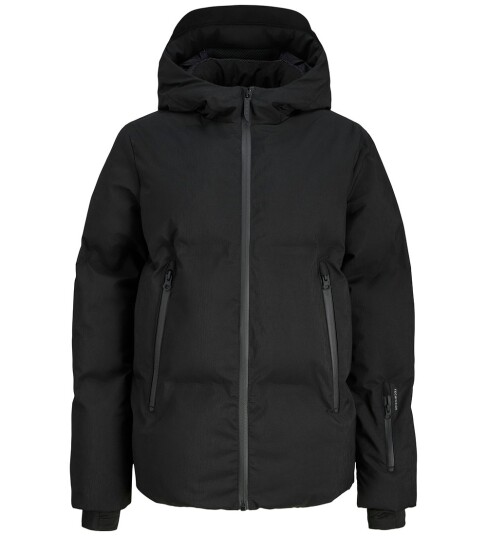 Jack & Jones Junior Black Jcofusion Technical Puffer Jakke Jnr 140 Jack & Jones Junior Black Jcofusion Technical Puffer Jakke Jnr 140