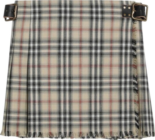 Burberry, Dame, Skjørt, Flerfarget, S,