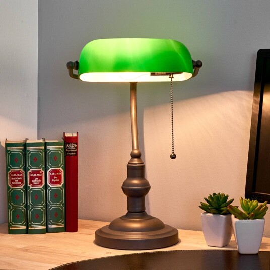 Clayre&Eef Skrivebordslampe VERDA Grønn Arbeidsrom / kontor Glass Clayre&Eef Skrivebordslampe VERDA Grønn Arbeidsrom / kontor Glass