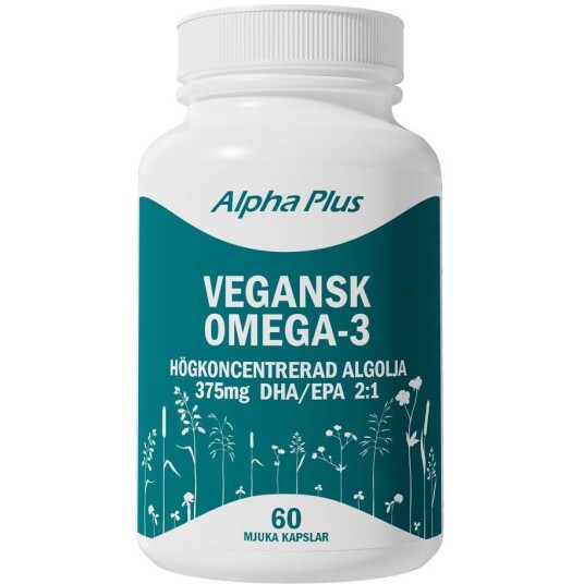 Alpha Plus Vegan Omega-3 60 Soft Caps Alpha Plus Vegan Omega-3 60 Soft Caps