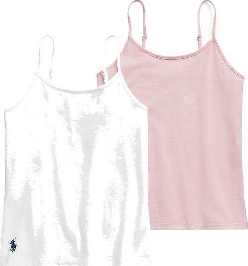 Polo Ralph Lauren Carmel Pink 2-Pakning Polo Camisole 10-12 år