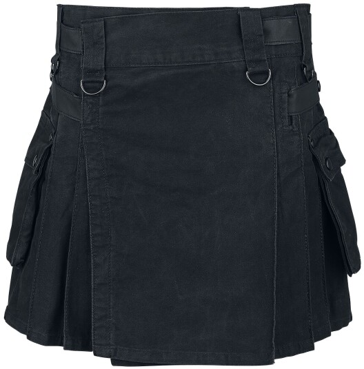 Black Premium by EMP Kort skjørt Kilt XS til 3XL Damer svart