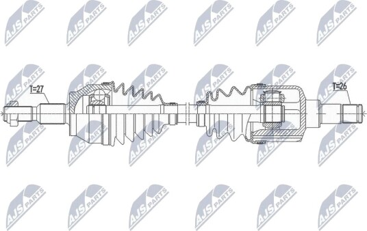 Nty Drivaksel NTY NPW FR 109