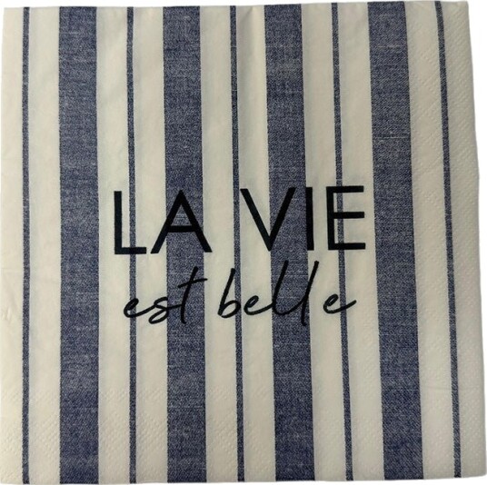 Christiania Glasmagasin Collection Servietter 33x33cm La Vie Est Belle