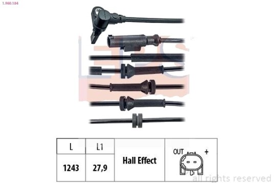 EPS 1.960.184 Sensor ABS