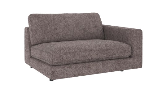 Rowico Home Duncan 1,5 seters ende H Mørkegrå Anna 18 129 x 103 x 78 cm Grå