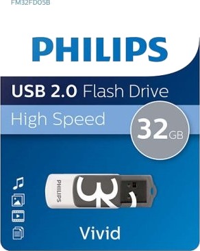 Philips Usb 2.0 32Gb Vivid Edition Shadow Grey Philips Usb 2.0 32Gb Vivid Edition Shadow Grey