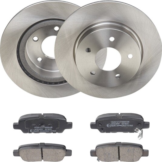 Bremseskiver og klosser RIDEX 3405B2343