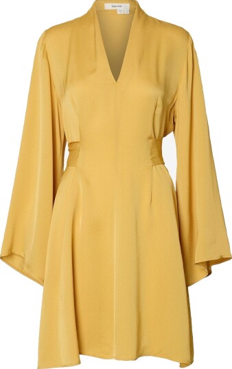 Selected Women Kjole Slflaura Brun Selected Women Kjole Slflaura Brun