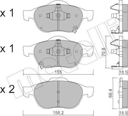 METELLI 22 0448 0 Bremseklosser
