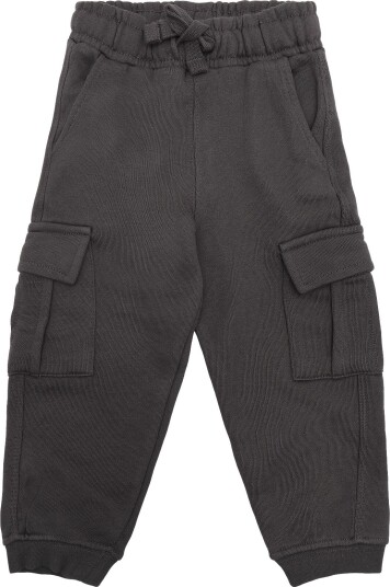 Mango Cotton Cargo Trousers CHARCOAL 116