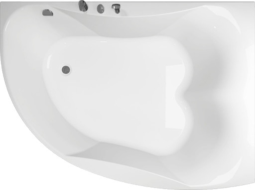 Westerbergs Badekar Ocean 170L Duo Asymmetrisk Venstre Akryl Hvit 1700x1255mm